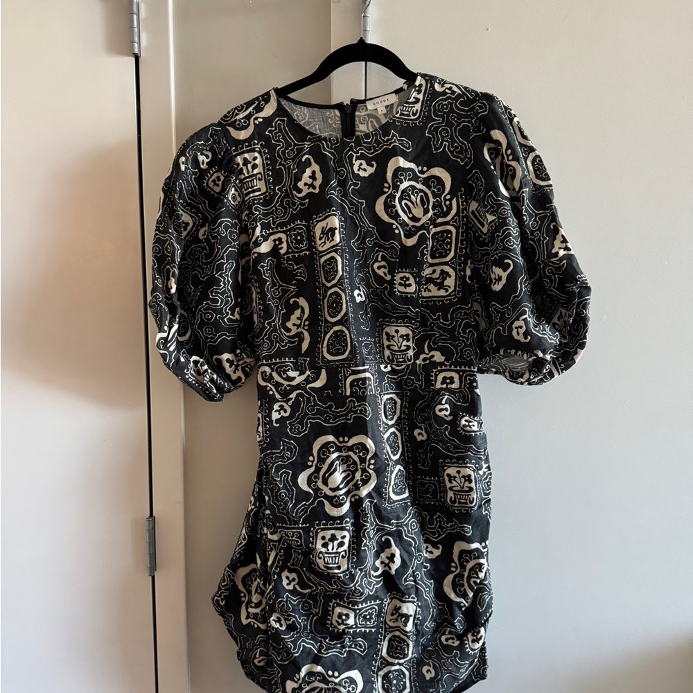 RHODE Black and White Mini Dress